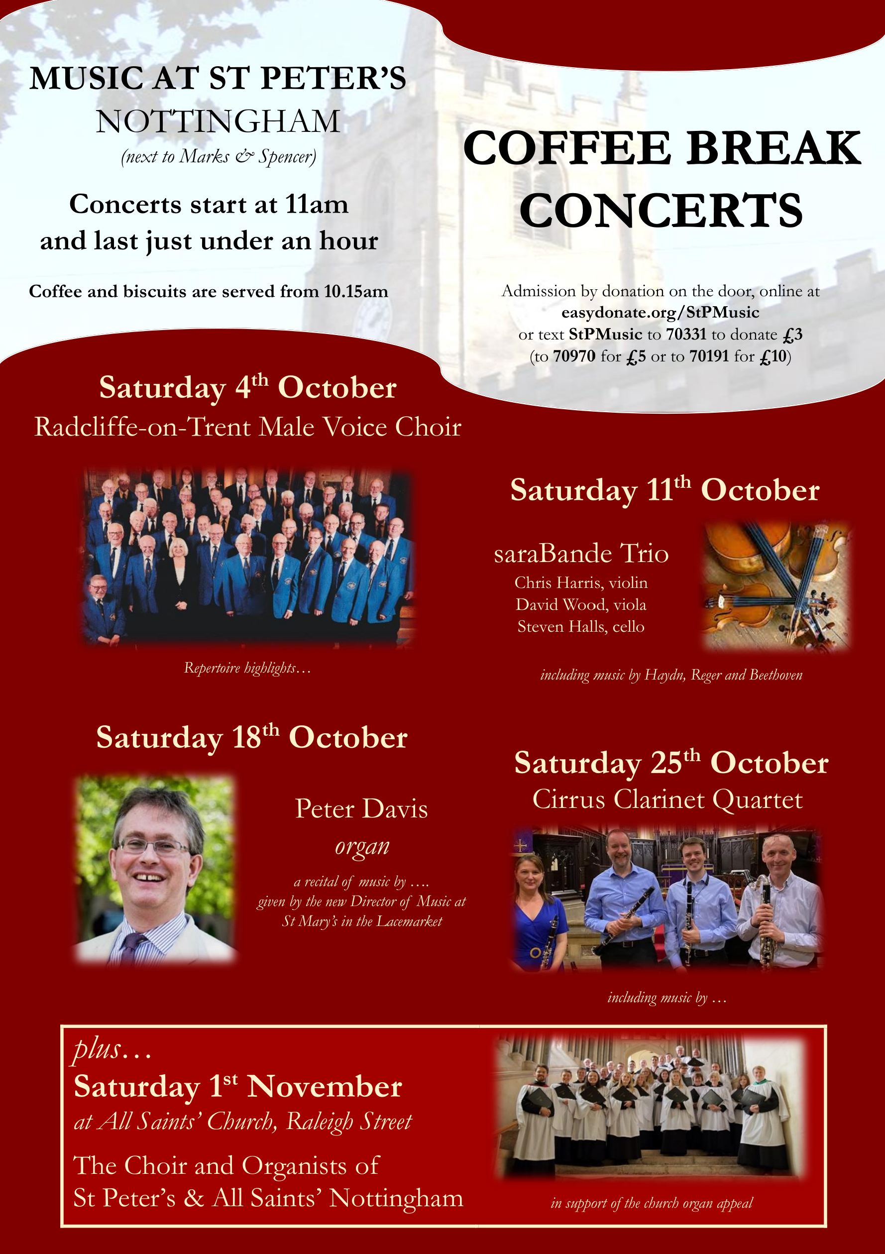 Poster for Coffee Break Concert